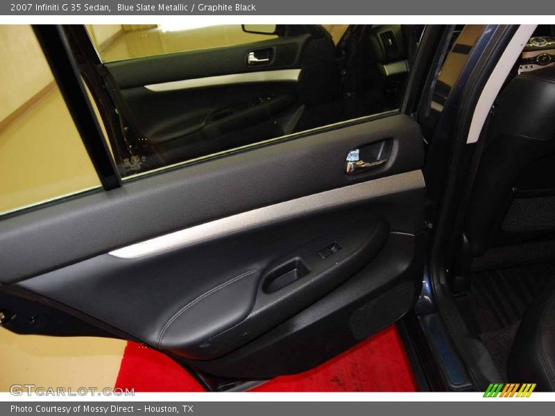 Blue Slate Metallic / Graphite Black 2007 Infiniti G 35 Sedan