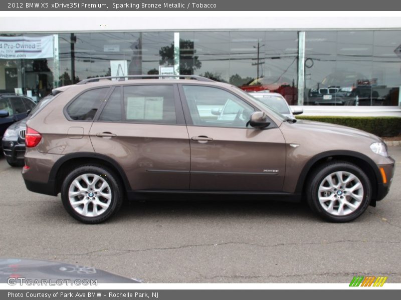 Sparkling Bronze Metallic / Tobacco 2012 BMW X5 xDrive35i Premium