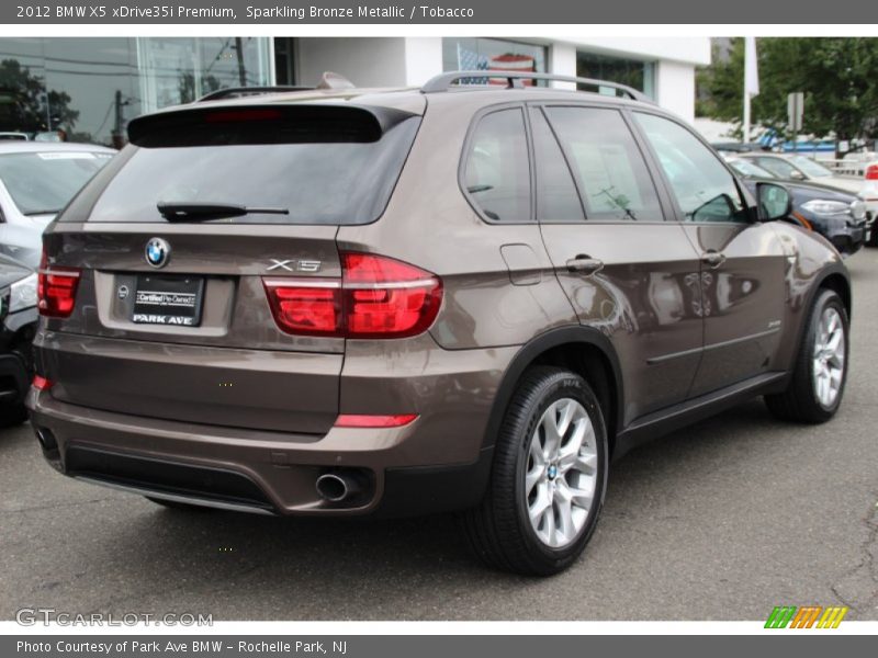 Sparkling Bronze Metallic / Tobacco 2012 BMW X5 xDrive35i Premium