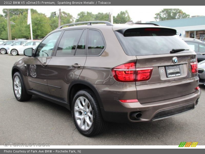 Sparkling Bronze Metallic / Tobacco 2012 BMW X5 xDrive35i Premium