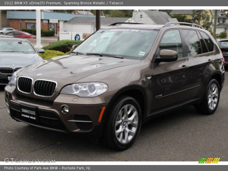 Sparkling Bronze Metallic / Tobacco 2012 BMW X5 xDrive35i Premium