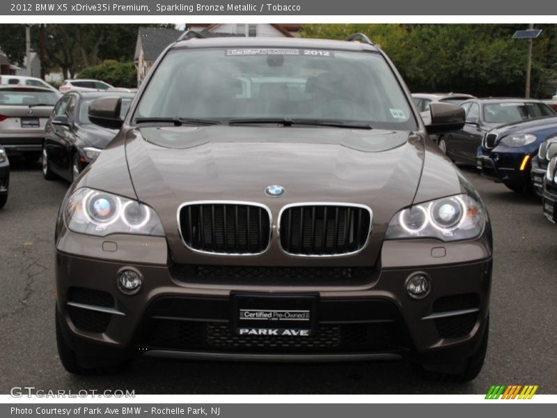 Sparkling Bronze Metallic / Tobacco 2012 BMW X5 xDrive35i Premium