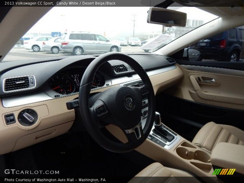 Candy White / Desert Beige/Black 2013 Volkswagen CC Sport