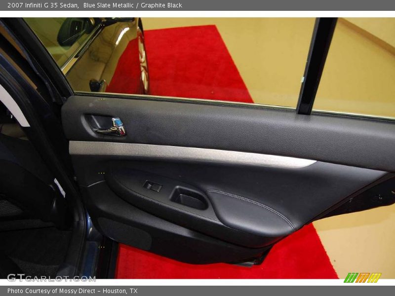 Blue Slate Metallic / Graphite Black 2007 Infiniti G 35 Sedan