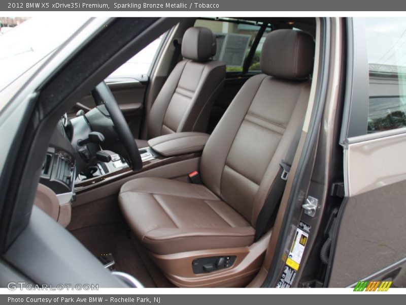 Sparkling Bronze Metallic / Tobacco 2012 BMW X5 xDrive35i Premium