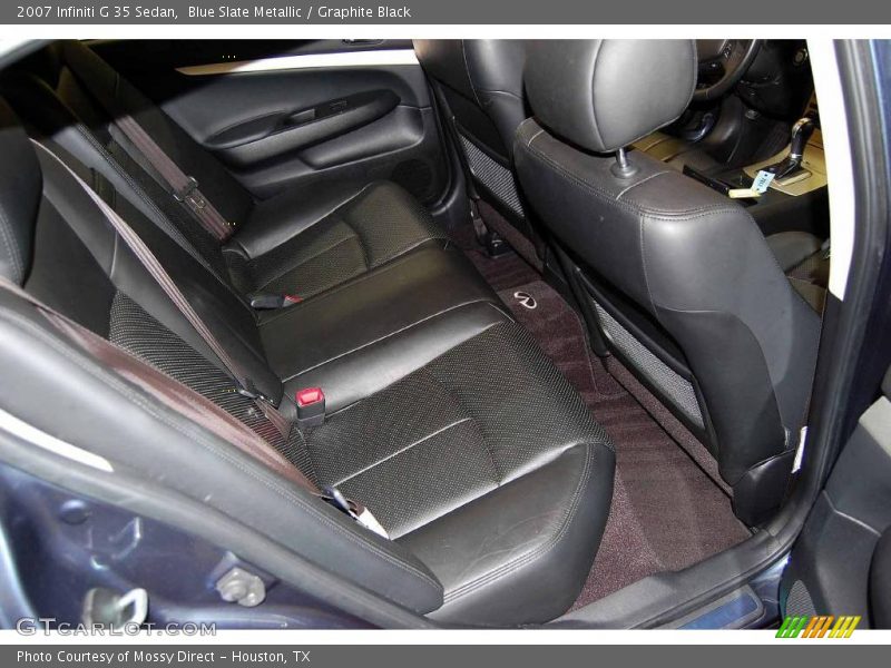 Blue Slate Metallic / Graphite Black 2007 Infiniti G 35 Sedan