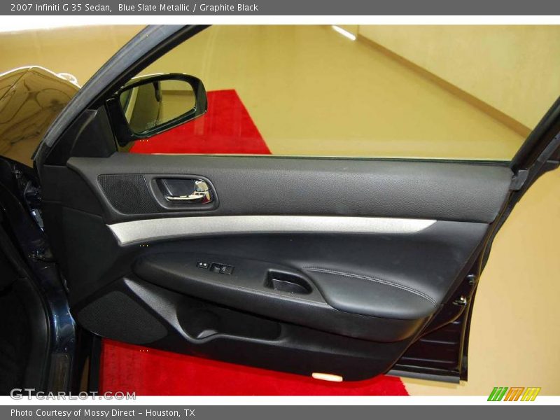 Blue Slate Metallic / Graphite Black 2007 Infiniti G 35 Sedan