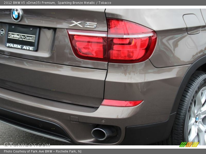 Sparkling Bronze Metallic / Tobacco 2012 BMW X5 xDrive35i Premium