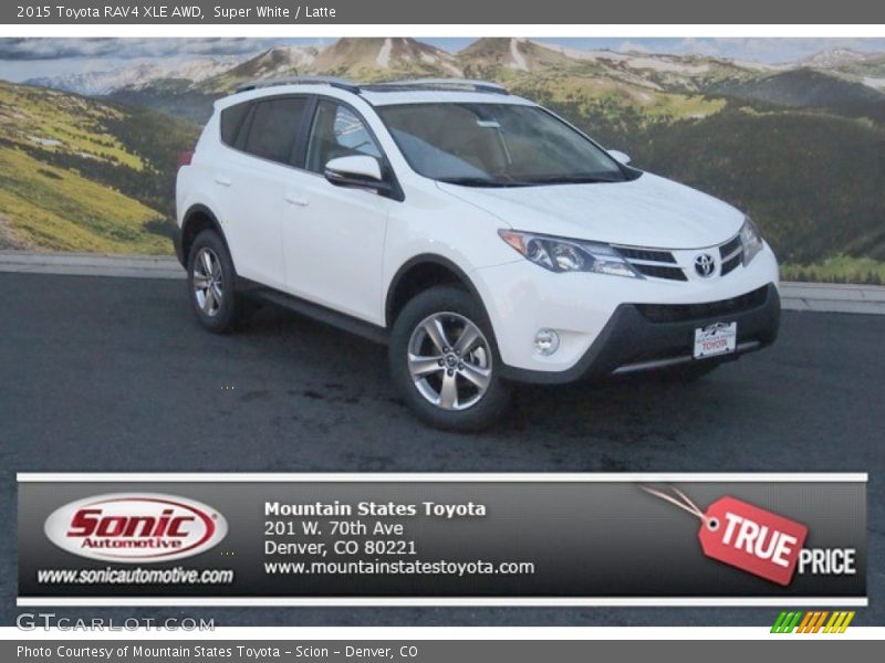 Super White / Latte 2015 Toyota RAV4 XLE AWD