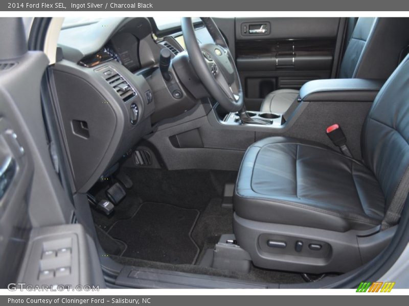 Ingot Silver / Charcoal Black 2014 Ford Flex SEL