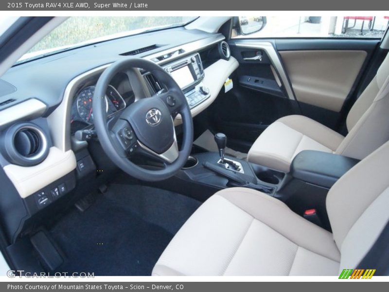 Super White / Latte 2015 Toyota RAV4 XLE AWD