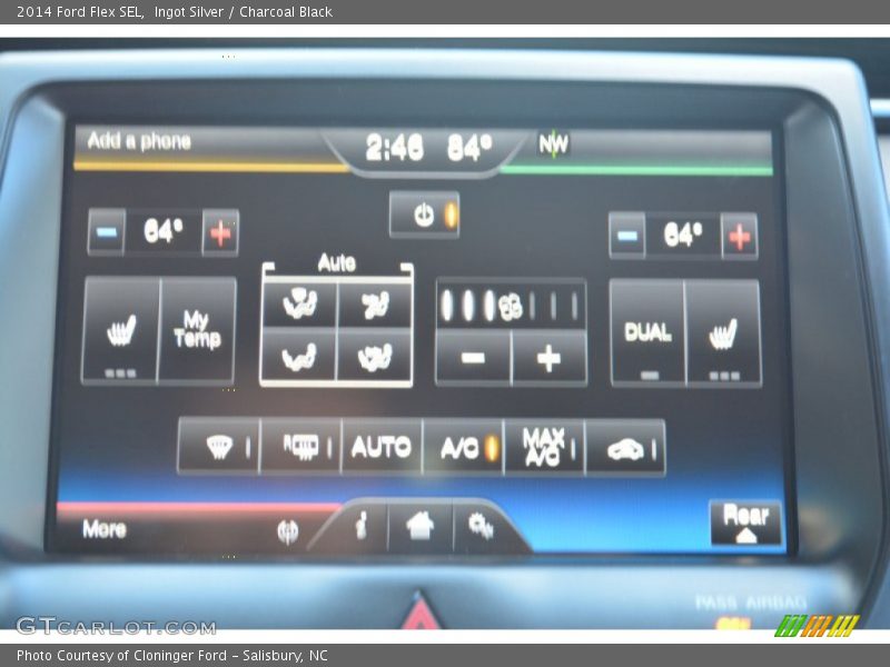 Ingot Silver / Charcoal Black 2014 Ford Flex SEL