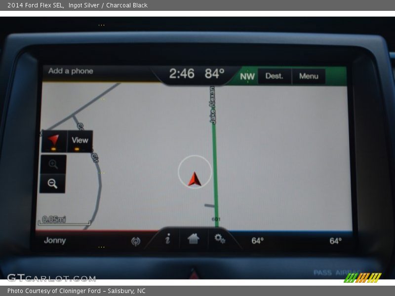 Ingot Silver / Charcoal Black 2014 Ford Flex SEL