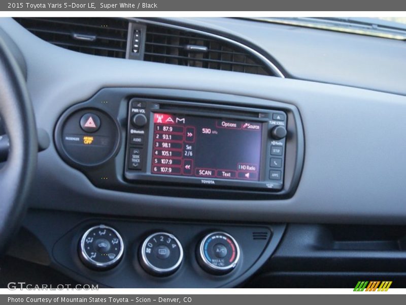 Controls of 2015 Yaris 5-Door LE