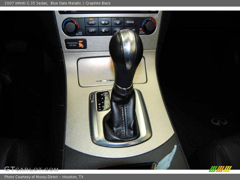 Blue Slate Metallic / Graphite Black 2007 Infiniti G 35 Sedan