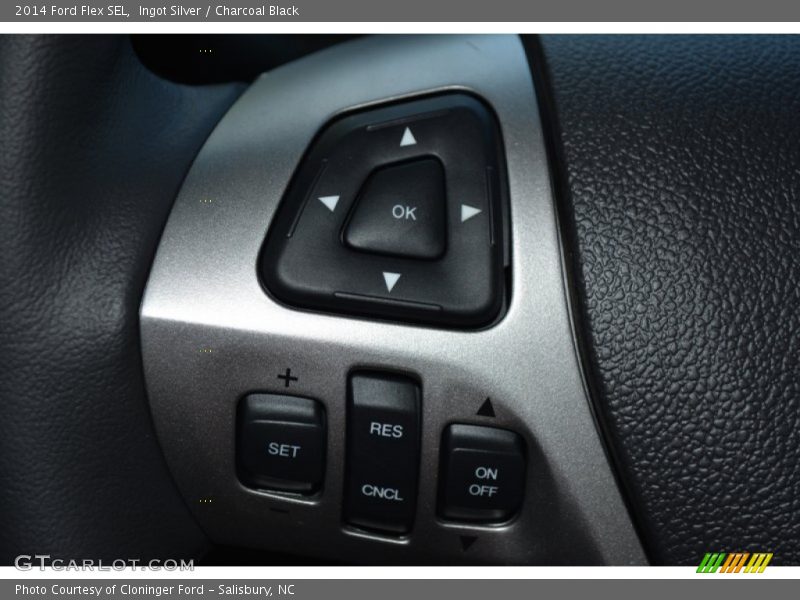 Ingot Silver / Charcoal Black 2014 Ford Flex SEL