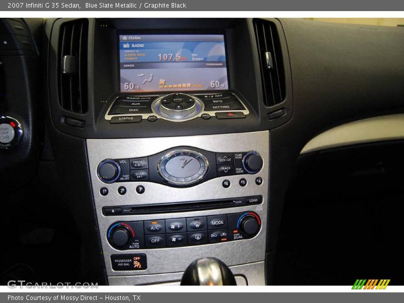 Blue Slate Metallic / Graphite Black 2007 Infiniti G 35 Sedan