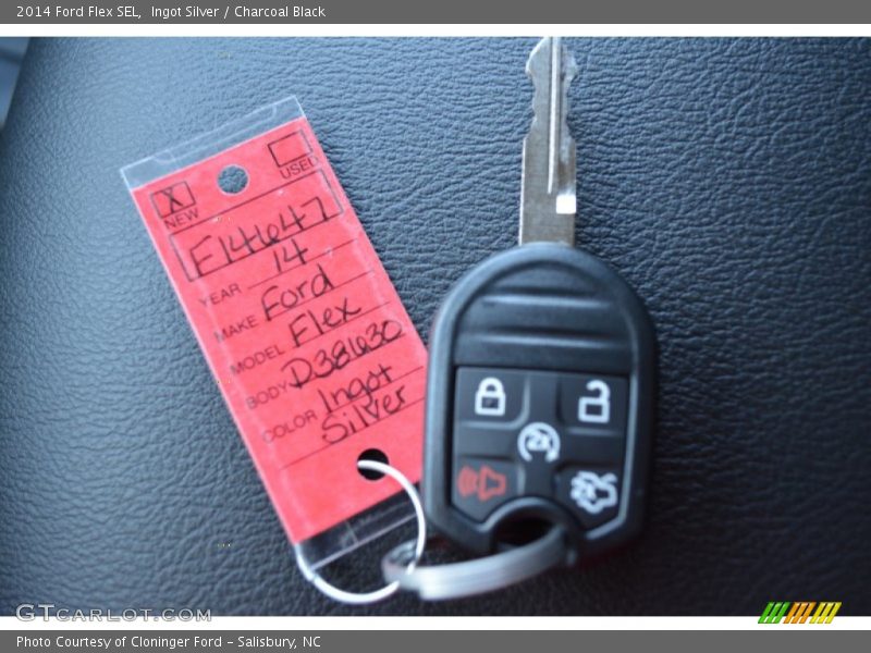 Ingot Silver / Charcoal Black 2014 Ford Flex SEL
