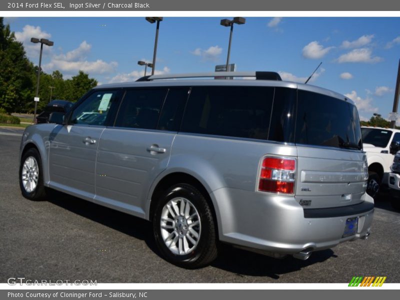 Ingot Silver / Charcoal Black 2014 Ford Flex SEL