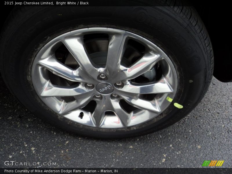 Bright White / Black 2015 Jeep Cherokee Limited