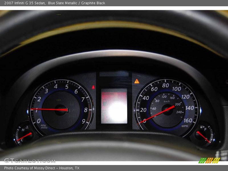 Blue Slate Metallic / Graphite Black 2007 Infiniti G 35 Sedan