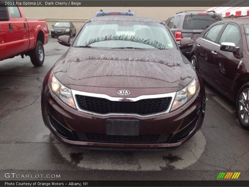 Dark Cherry / Beige 2011 Kia Optima LX