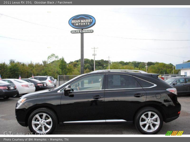 Obsidian Black / Parchment 2011 Lexus RX 350