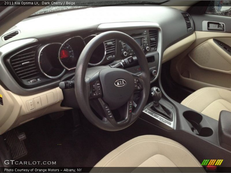 Dark Cherry / Beige 2011 Kia Optima LX