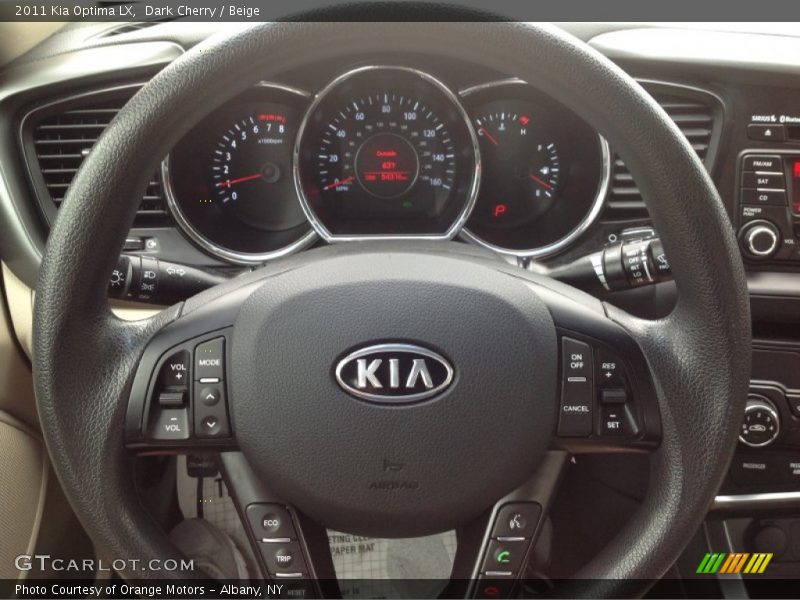 Dark Cherry / Beige 2011 Kia Optima LX