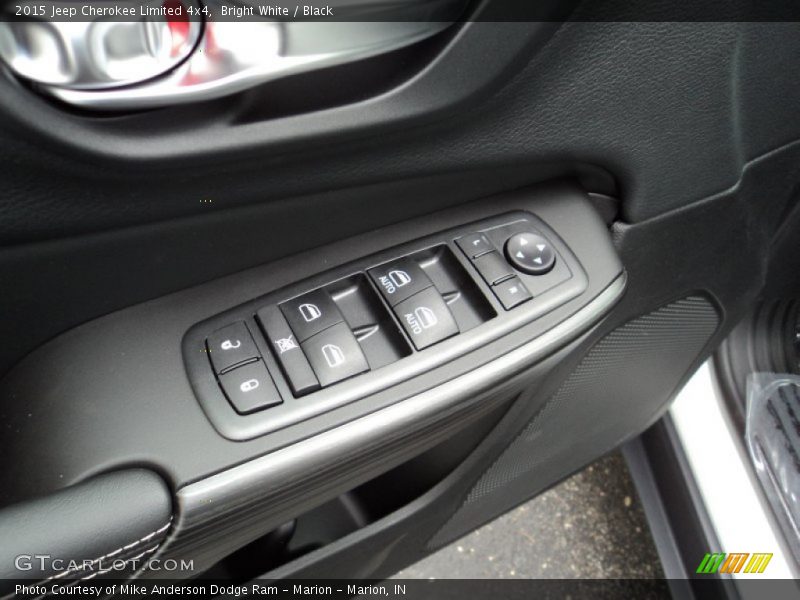 Bright White / Black 2015 Jeep Cherokee Limited 4x4