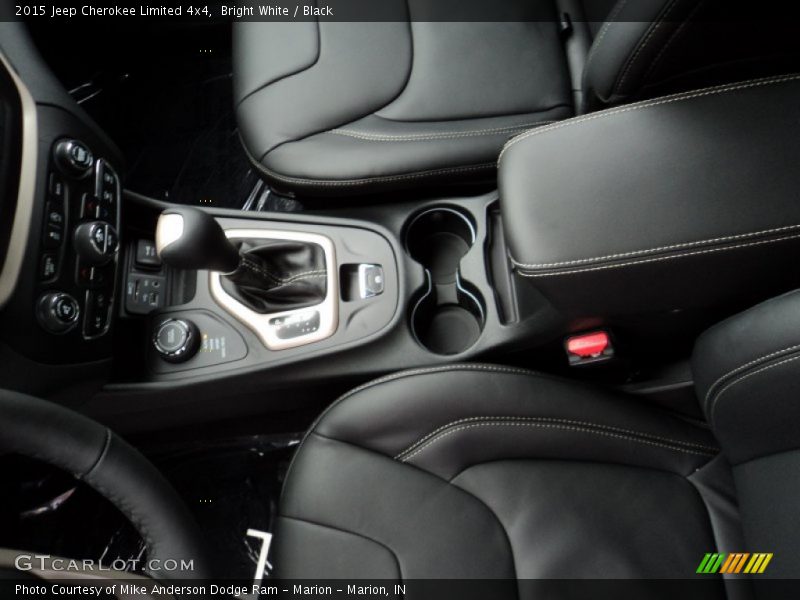 Bright White / Black 2015 Jeep Cherokee Limited 4x4