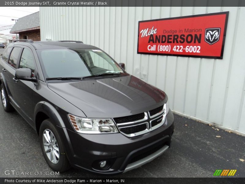 Granite Crystal Metallic / Black 2015 Dodge Journey SXT