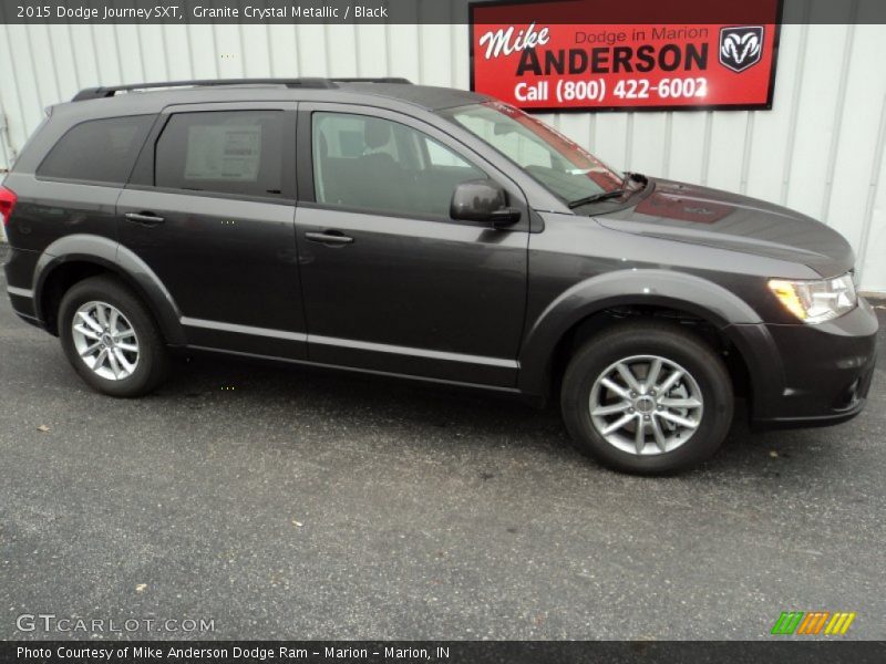 Granite Crystal Metallic / Black 2015 Dodge Journey SXT