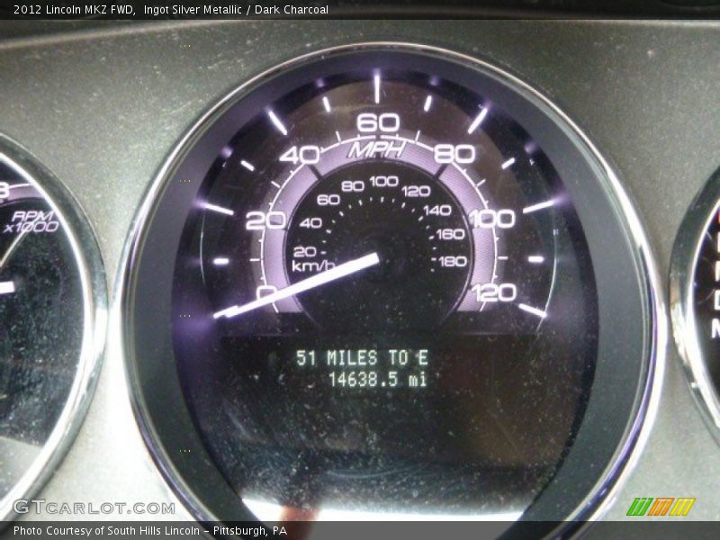 Ingot Silver Metallic / Dark Charcoal 2012 Lincoln MKZ FWD