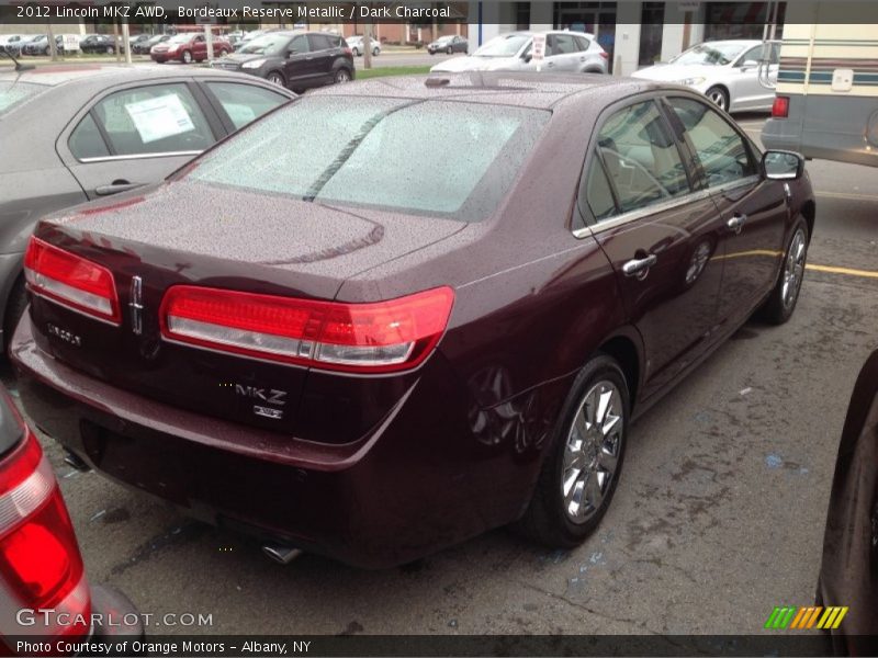 Bordeaux Reserve Metallic / Dark Charcoal 2012 Lincoln MKZ AWD