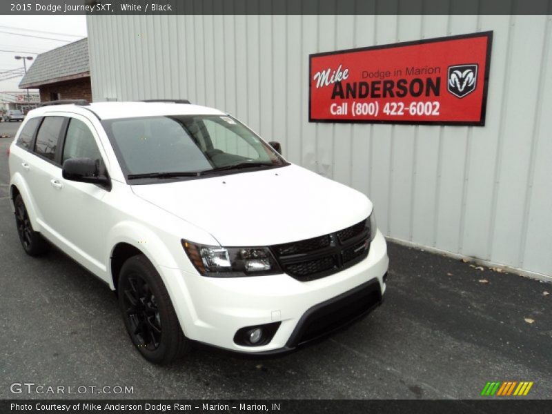 White / Black 2015 Dodge Journey SXT