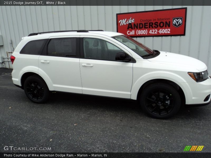 White / Black 2015 Dodge Journey SXT