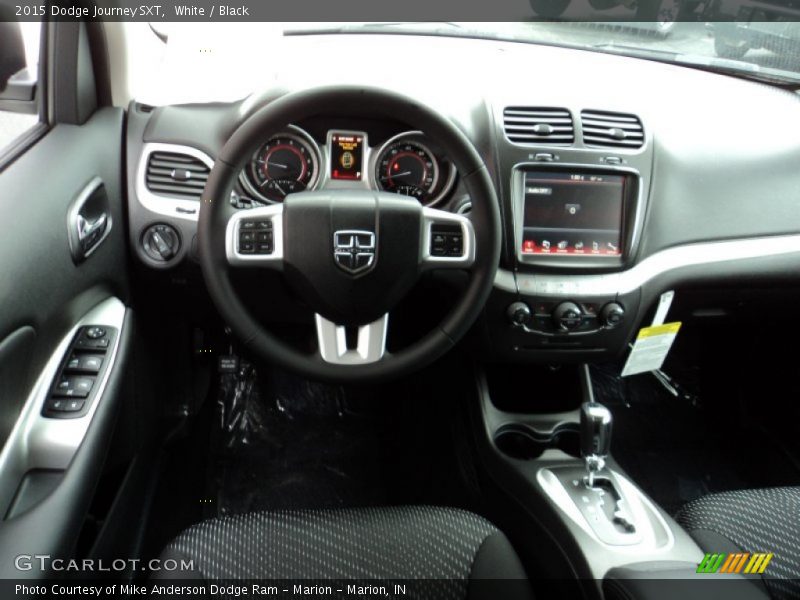 White / Black 2015 Dodge Journey SXT