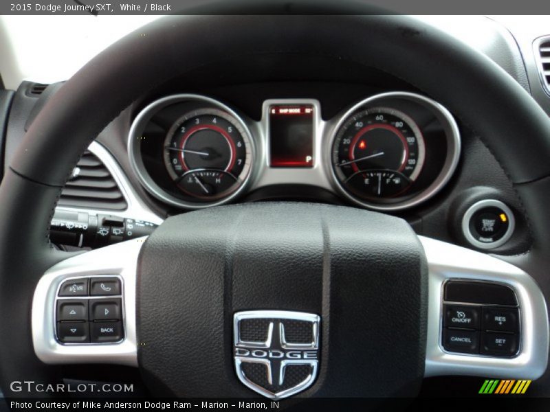White / Black 2015 Dodge Journey SXT