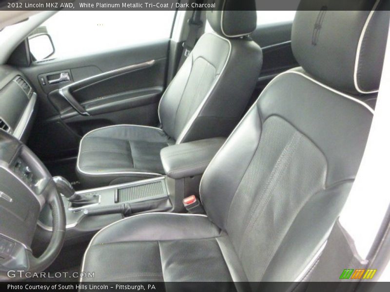 White Platinum Metallic Tri-Coat / Dark Charcoal 2012 Lincoln MKZ AWD