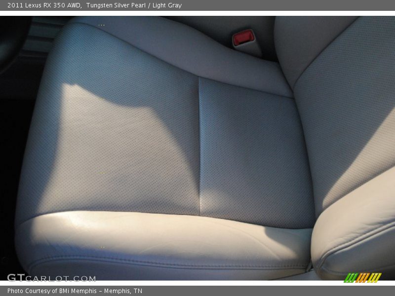 Tungsten Silver Pearl / Light Gray 2011 Lexus RX 350 AWD