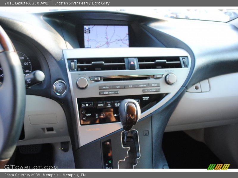 Tungsten Silver Pearl / Light Gray 2011 Lexus RX 350 AWD