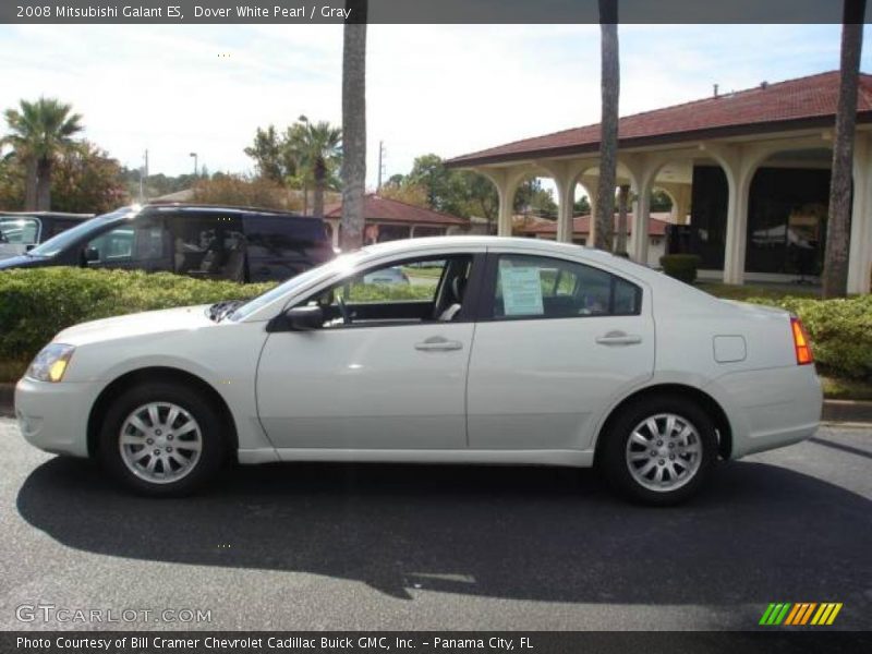 Dover White Pearl / Gray 2008 Mitsubishi Galant ES