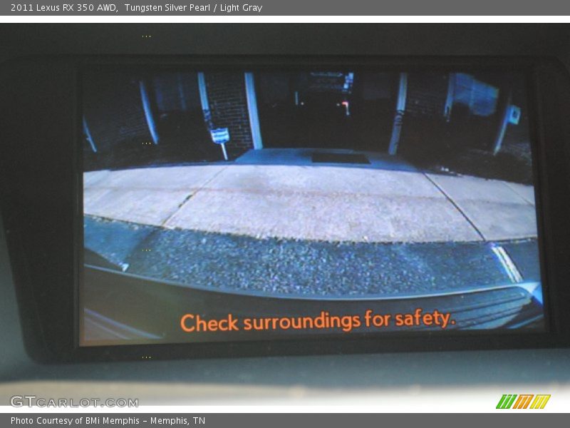 Tungsten Silver Pearl / Light Gray 2011 Lexus RX 350 AWD