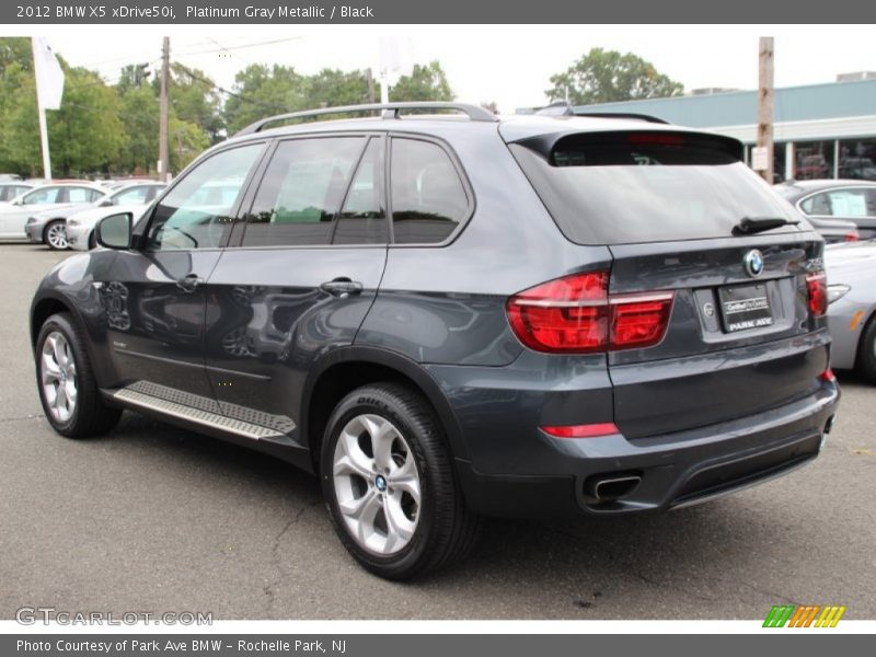 Platinum Gray Metallic / Black 2012 BMW X5 xDrive50i