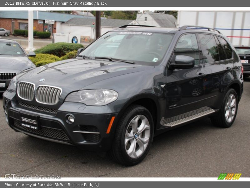 Platinum Gray Metallic / Black 2012 BMW X5 xDrive50i
