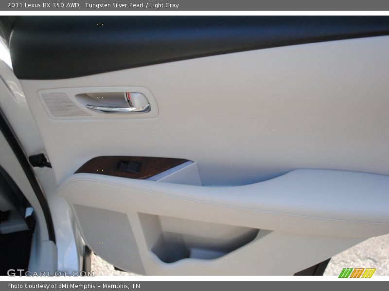 Tungsten Silver Pearl / Light Gray 2011 Lexus RX 350 AWD
