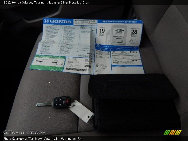Alabaster Silver Metallic / Gray 2012 Honda Odyssey Touring
