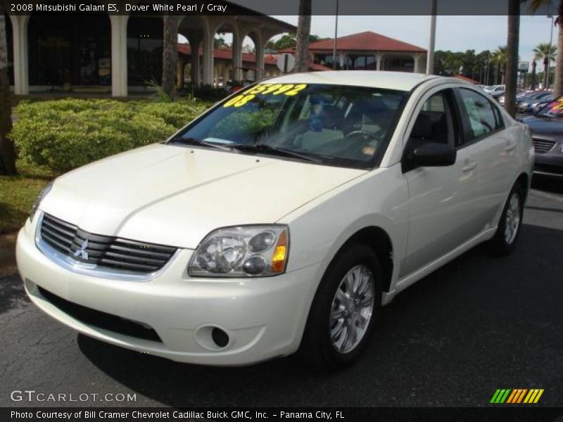 Dover White Pearl / Gray 2008 Mitsubishi Galant ES