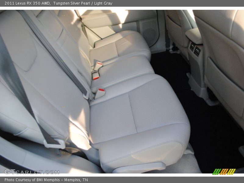 Tungsten Silver Pearl / Light Gray 2011 Lexus RX 350 AWD